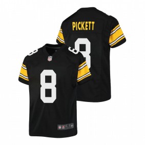 Kenny Pickett Pittsburgh Steelers 2022 NFL Draft Black Alternate Jersey Youth