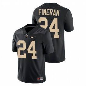 Purdue Boilermakers Mitchell Fineran #24 Jersey Black College Football