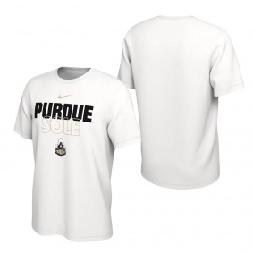 Purdue Boilermakers On Court Bench T-Shirt White