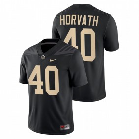 Purdue Boilermakers Zander Horvath #40 Jersey Black College Football