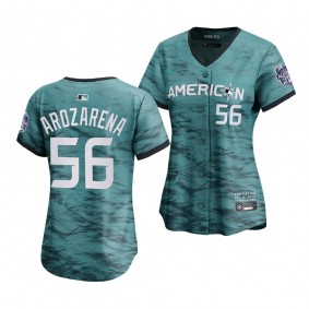 American League Randy Arozarena #56 2023 MLB All-Star Game Limited Player Teal Jersey Women's