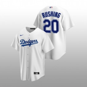 2022 MLB Draft Dalton Rushing Dodgers #20 White Home Jersey Replica