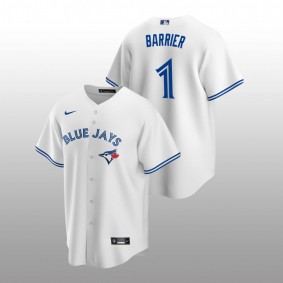 2022 MLB Draft Brandon Barrier Blue Jays #1 White Home Jersey Replica