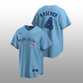 2022 MLB Draft Josh Kasevich Blue Jays #4 Blue Alternate Jersey Replica