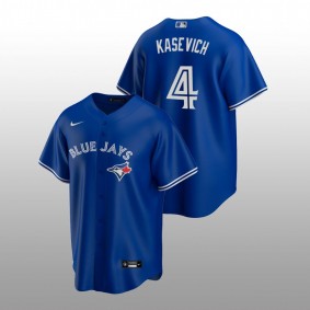 2022 MLB Draft Josh Kasevich Blue Jays #4 Royal Alternate Jersey Replica