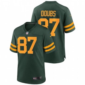 Romeo Doubs Green Bay Packers 2022 NFL Draft Green Alternate Jersey Men