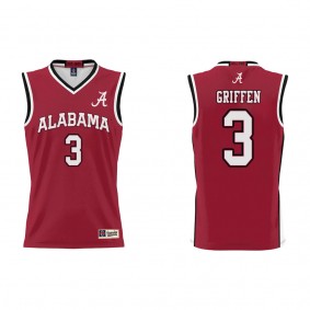 Rylan Griffen Alabama Crimson Tide ProSphere NIL Pick-A-Player Basketball Jersey Crimson