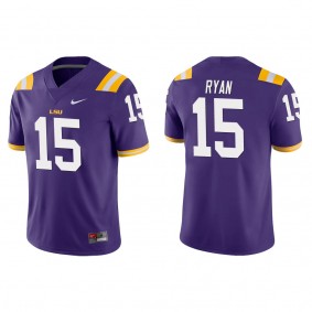 Sage Ryan LSU Tigers Nike Game College Football Jersey Purple