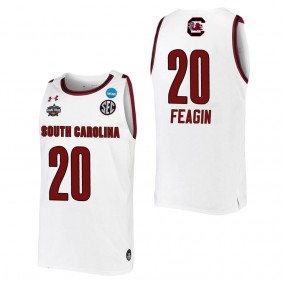 Sania Feagin South Carolina Gamecocks White College Women's Basketball Final Four Jersey