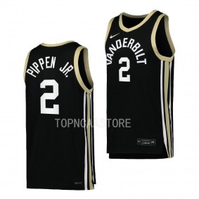 Vanderbilt Commodores Scotty Pippen Jr. Replica Basketball uniform Black #2 Jersey