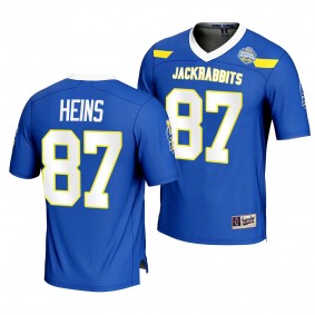 South Dakota State Jackrabbits 2023 FCS Football National Champions Zach Heins #87 Blue Men's Fashion Jersey