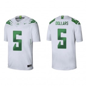 Sean Dollars Oregon Ducks Game Jersey White