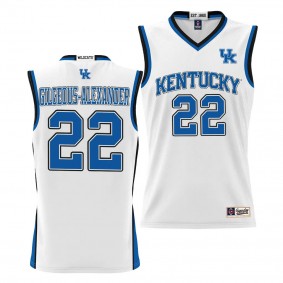 Shai Gilgeous-Alexander #22 Kentucky Wildcats NIL Basketball Lightweight Jersey White