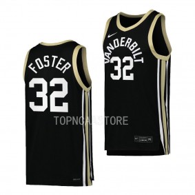 Vanderbilt Commodores Shan Foster Replica Basketball uniform Black #32 Jersey