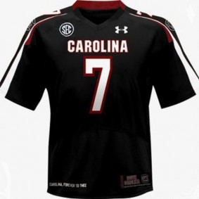 Male South Carolina Gamecocks #7 Jadeveon Clowney Black Football Jersey