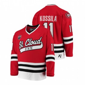 Kalle Kossila St. Cloud State Huskies Red Away College Hockey Jersey