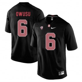 Stanford Cardinal #6 Blackout College Football Francis Owusu Jersey