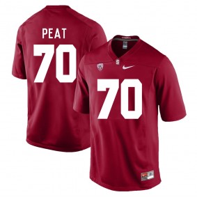 Stanford Cardinal #70 Cardinal College Football Andrus Peat Jersey