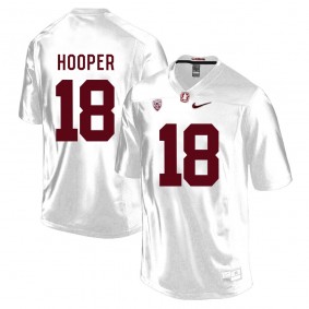 Stanford Cardinal #18 White College Football Austin Hooper Jersey