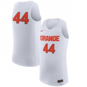 Male Syracuse Orange #44 White Basketball Jersey