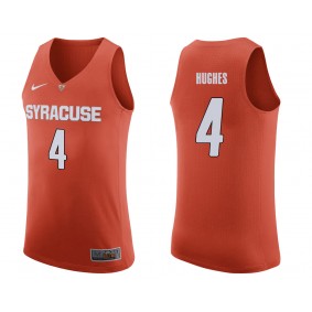 Elijah Hughes #4 Orange College Basketball Syracuse Orange Jersey