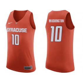 Howard Washington #10 Orange College Basketball Syracuse Orange Jersey