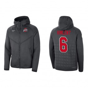 Taron Vincent Ohio State Buckeyes Nike 2022 College Football Playoff Media Night Tech Fleece Full-Zip Hoodie Anthracite