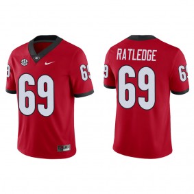 Tate Ratledge Georgia Bulldogs Nike Game College Football Jersey Red