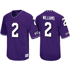 TCU Horned Frogs #2 Purple College Football Throwback Taj Williams Jersey