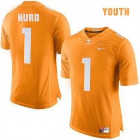 Youth Tennessee Volunteers #1 Jalen Hurd Orange Football Jersey