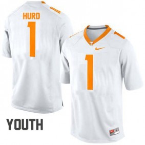 Youth Tennessee Volunteers #1 Jalen Hurd White Football Jersey