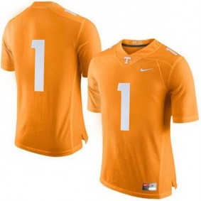 Male Tennessee Volunteers #1 Orange Football Jersey