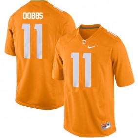 Male Tennessee Volunteers #11 Joshua Dobbs Orange Football Jersey