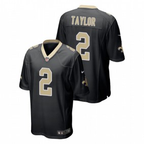 New Orleans Saints Alontae Taylor 2022 NFL Draft Black Men Game Jersey #2