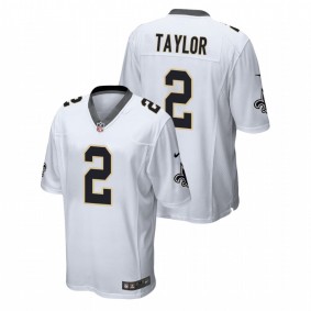 New Orleans Saints Alontae Taylor 2022 NFL Draft White Men Game Jersey #2