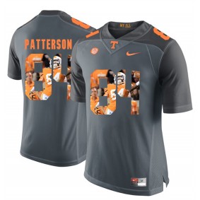 Tennessee Volunteers Cordarrelle Patterson #84 Grey With Portrait Print College Football Fashion Jersey