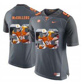 Tennessee Volunteers Daniel McCullers #98 Grey With Portrait Print College Football Fashion Jersey