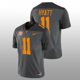 Tennessee Volunteers Jalin Hyatt #11 Football Jersey Grey Smokey Grey Series