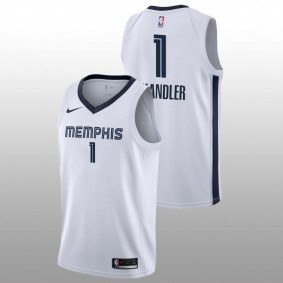 2022 NBA Draft Kennedy Chandler Grizzlies #0 White Association Edition Jersey Tennessee Volunteers