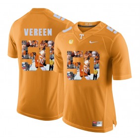 Tennessee Volunteers Corey Vereen #50 Orange With Portrait Print College Football Fashion Jersey