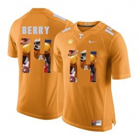 Tennessee Volunteers Eric Berry #14 Orange With Portrait Print College Football Fashion Jersey