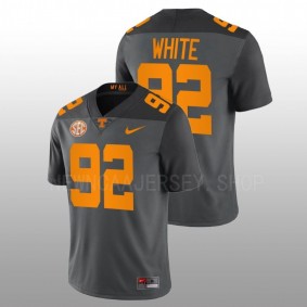 Tennessee Volunteers Reggie White #92 Football Jersey Grey Smokey Grey Series