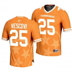 Tennessee Volunteers #25 Santiago Vescovi Icon Print Orange Football Fashion Jersey Men's