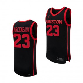 Houston Cougars Terrance Arceneaux Replica Basketball uniform Black #23 Jersey