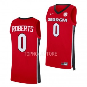 Georgia Bulldogs Terry Roberts Red #0 Replica Jersey 2022-23 Away Basketball