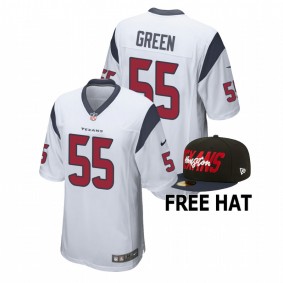 Houston Texans Kenyon Green 2022 NFL Draft White Men Game Jersey #55