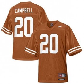 Youth Texas Longhorns #20 Earl Campbell Orange Football Jersey