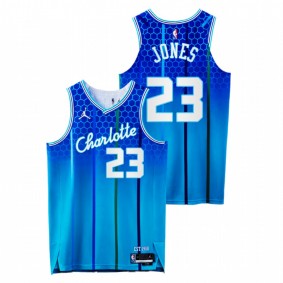 Texas Longhorns 2021 Draft Kai Jones Hornets #23 Teal City Edition NBA 75th Authentic Jersey