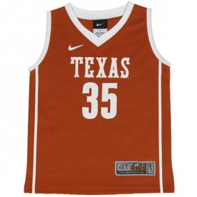 Male Texas Longhorns #35 Orange Basketball Jersey