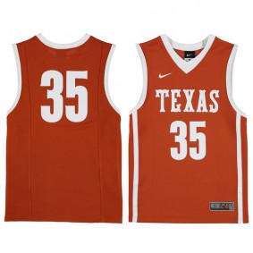 Youth Texas Longhorns #35 Orange Basketball Jersey